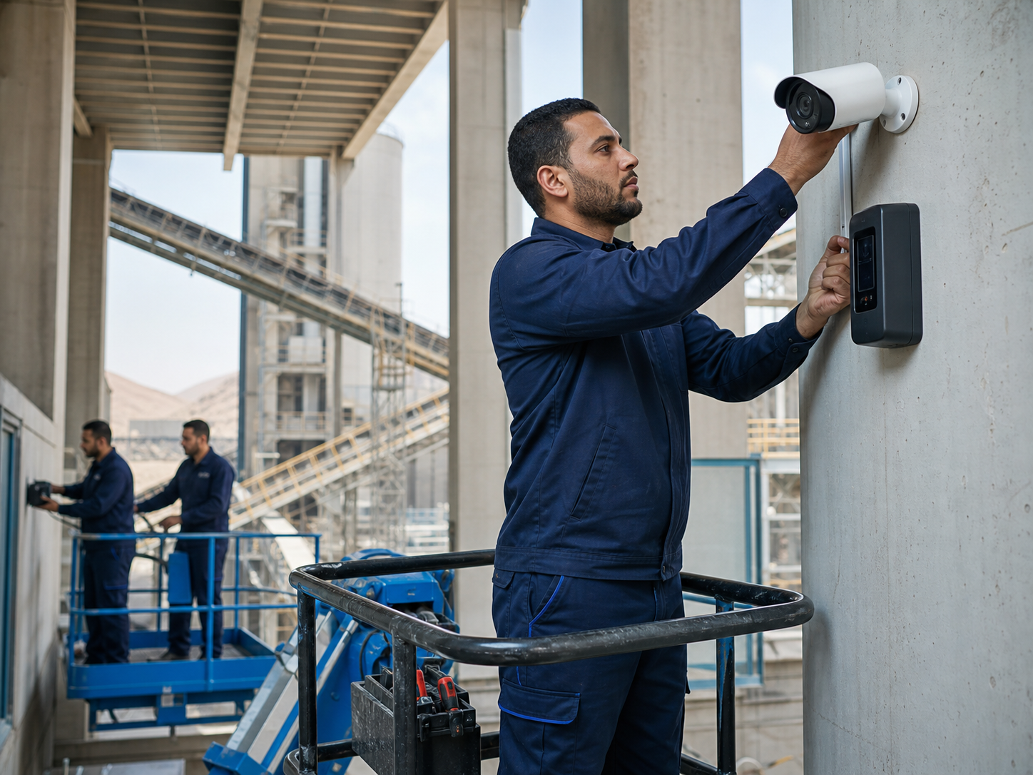 حلول أمنية للمصانع والمنشآت الصناعية